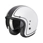 Casco Moto Scorpion Belfast Evo Retrol Mate Blanco/Gris - URA Moto