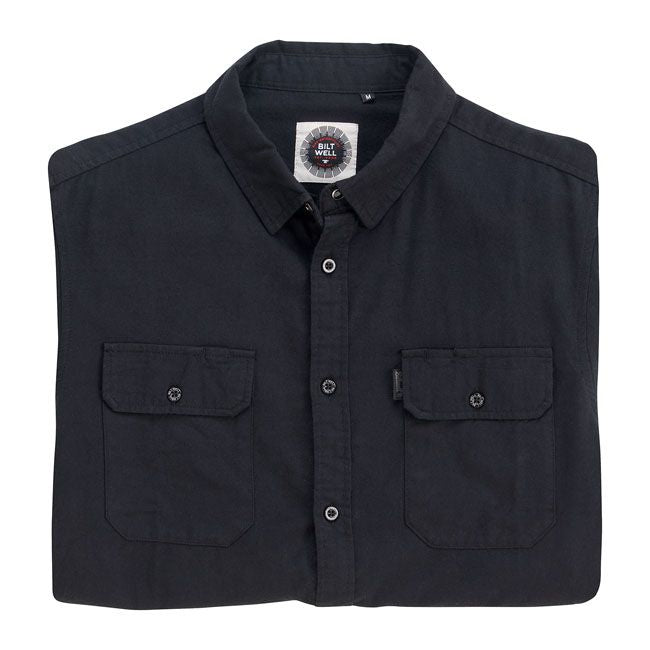 Camisa Franela Biltwell Blackout Negra - URA Moto