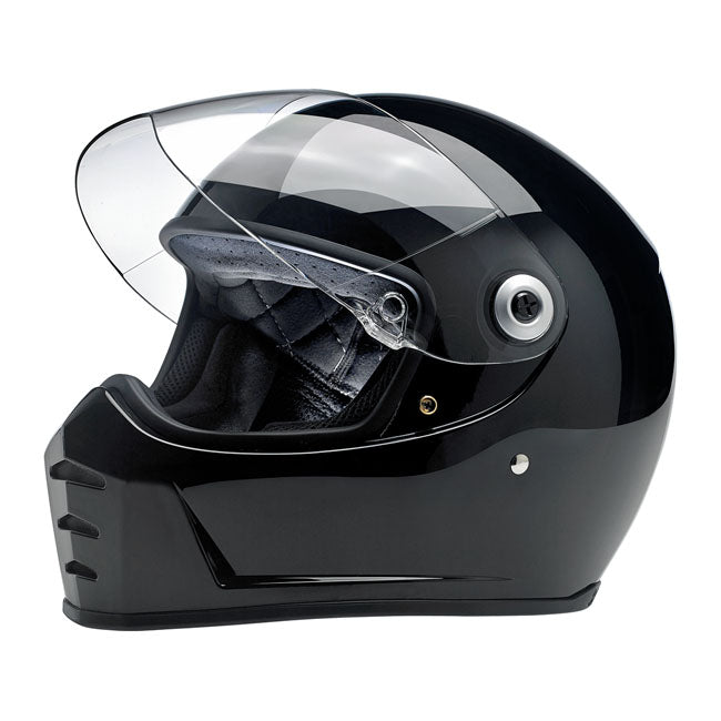 Casco Moto Integral Biltwell Lane Splitter Gloss Black - URA Moto