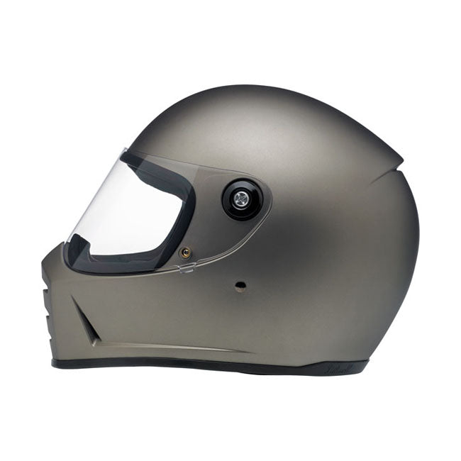 Casco Moto Integral Biltwell Lane Splitter Flat Titanium - URA Moto