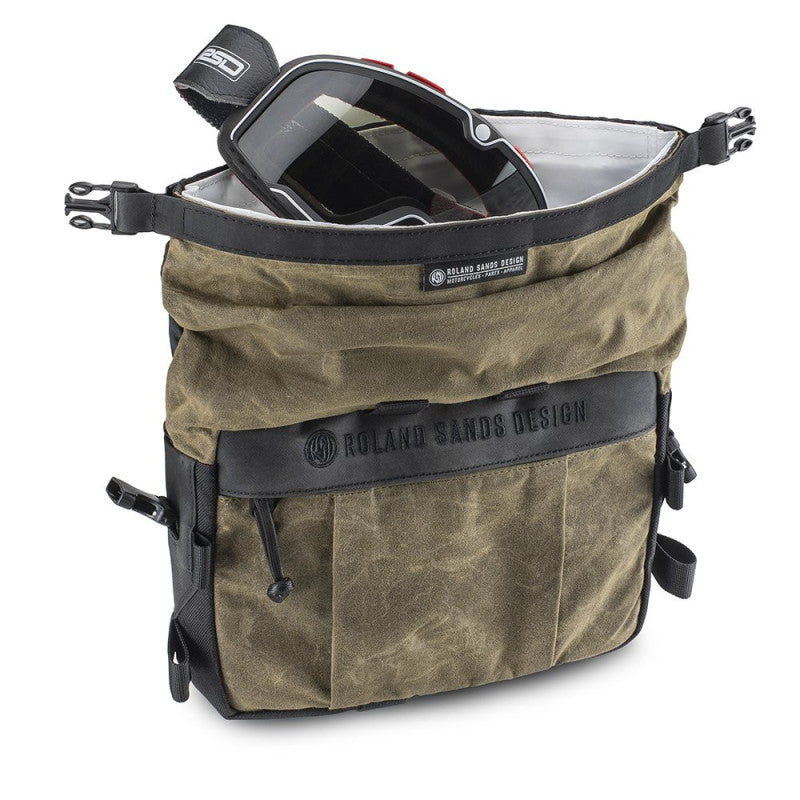 Bolsa Para Barra RSD x KRIEGA Roam Handlebar Bag Negro/Arena - URA Moto