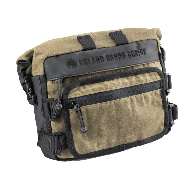 Bolsa Para Barra RSD x KRIEGA Roam Handlebar Bag Negro/Arena - URA Moto