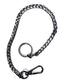 Cadena Cartera Negro Metálico Mosquetón (42cm) - URA Moto