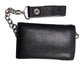 Cartera Piel con Cadena Pequeña Negra Calavera HD - URA Moto