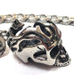 Colgante y Cadena Acero Calavera Grande Abierta (68CM) - URA Moto