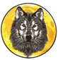Parche Bordado Lobo Luna - URA Moto