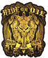 Parche Bordado Ride or Die Dorado - URA Moto