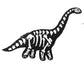 Parche Bordado Dinosaurio Calavera - URA Moto
