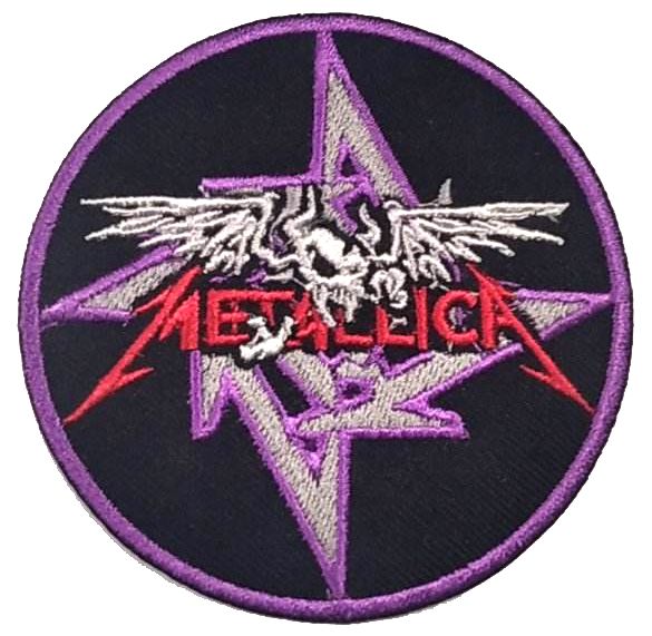 Parche Bordado Metallica Logo Calavera - URA Moto