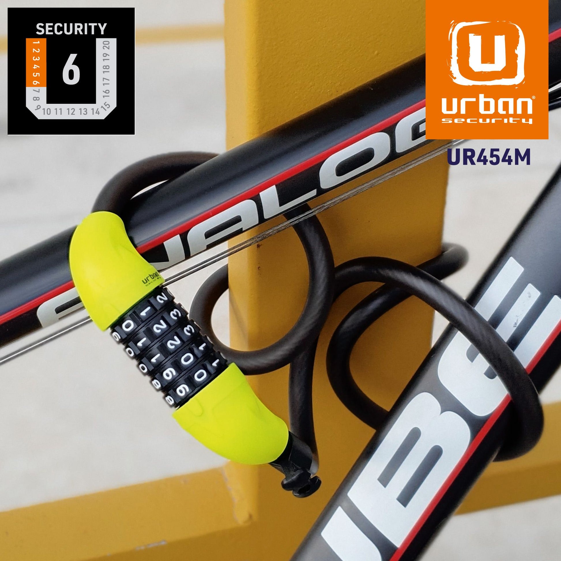 Antirrobo Moto Cable Urban UR454L - URA Moto