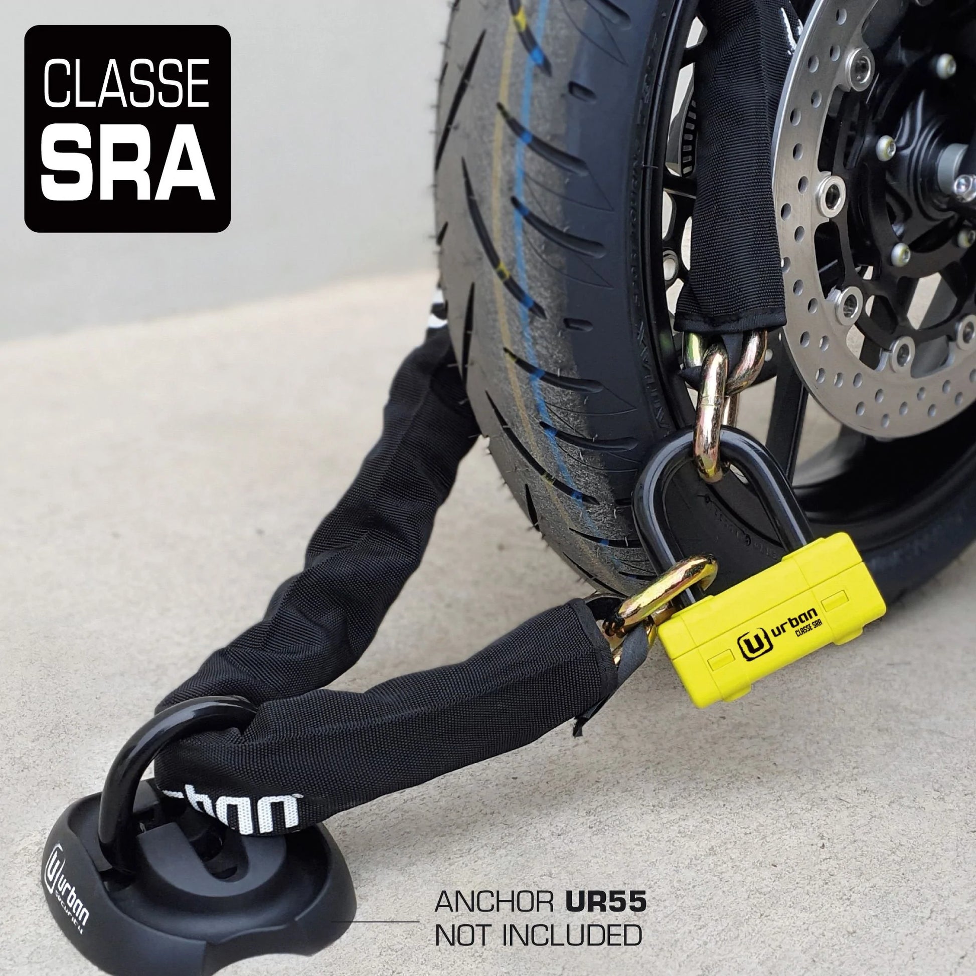 Antirrobo Moto Cadena Urban UR74120 - URA Moto