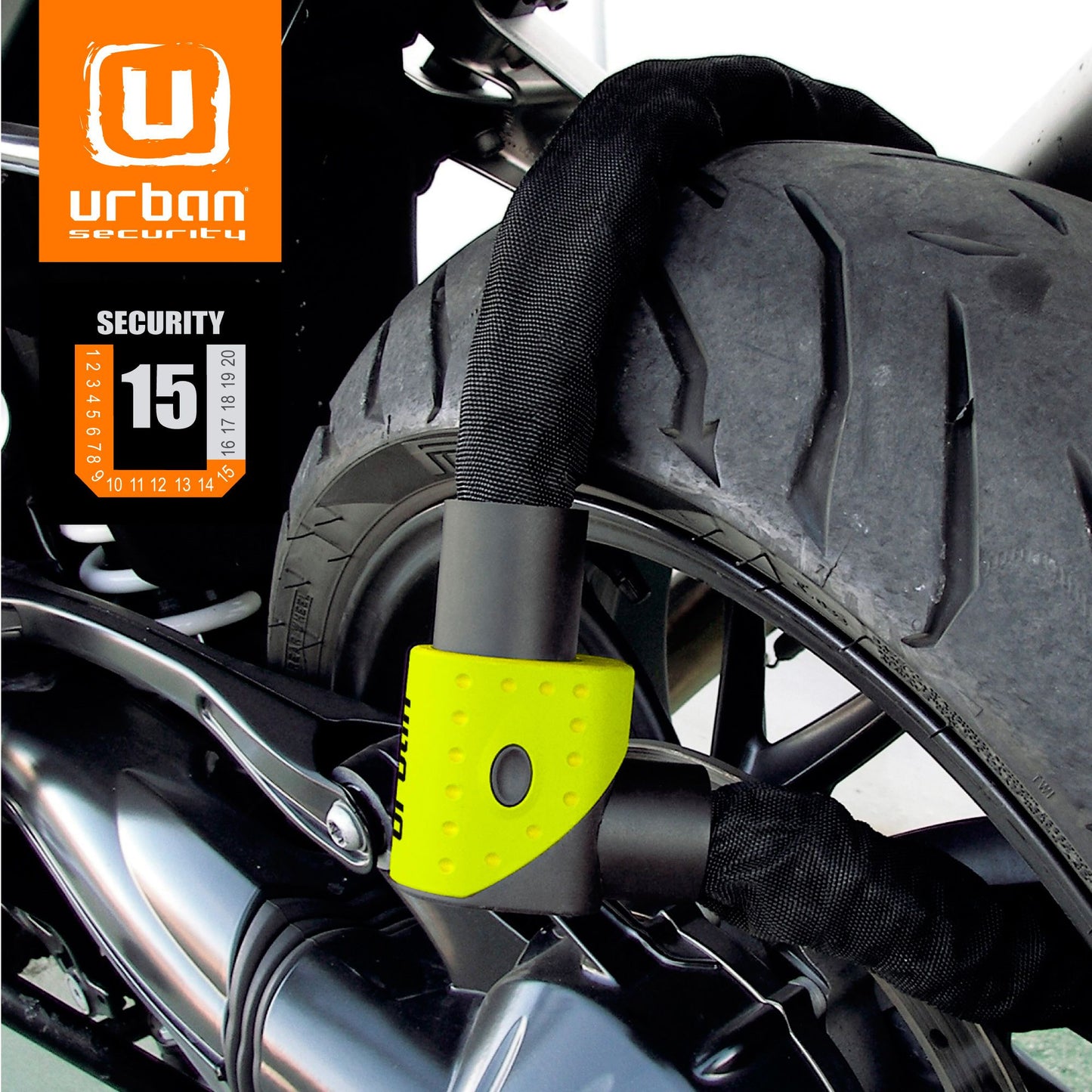 Antirrobo Moto Cadena Urban 10K120 - URA Moto