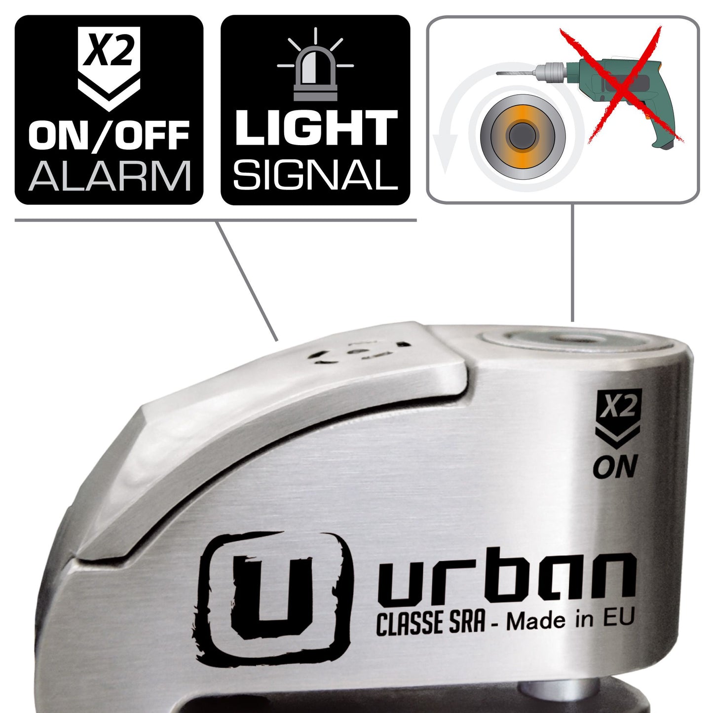 Antirrobo Alarma Moto Urban UR14S - URA Moto