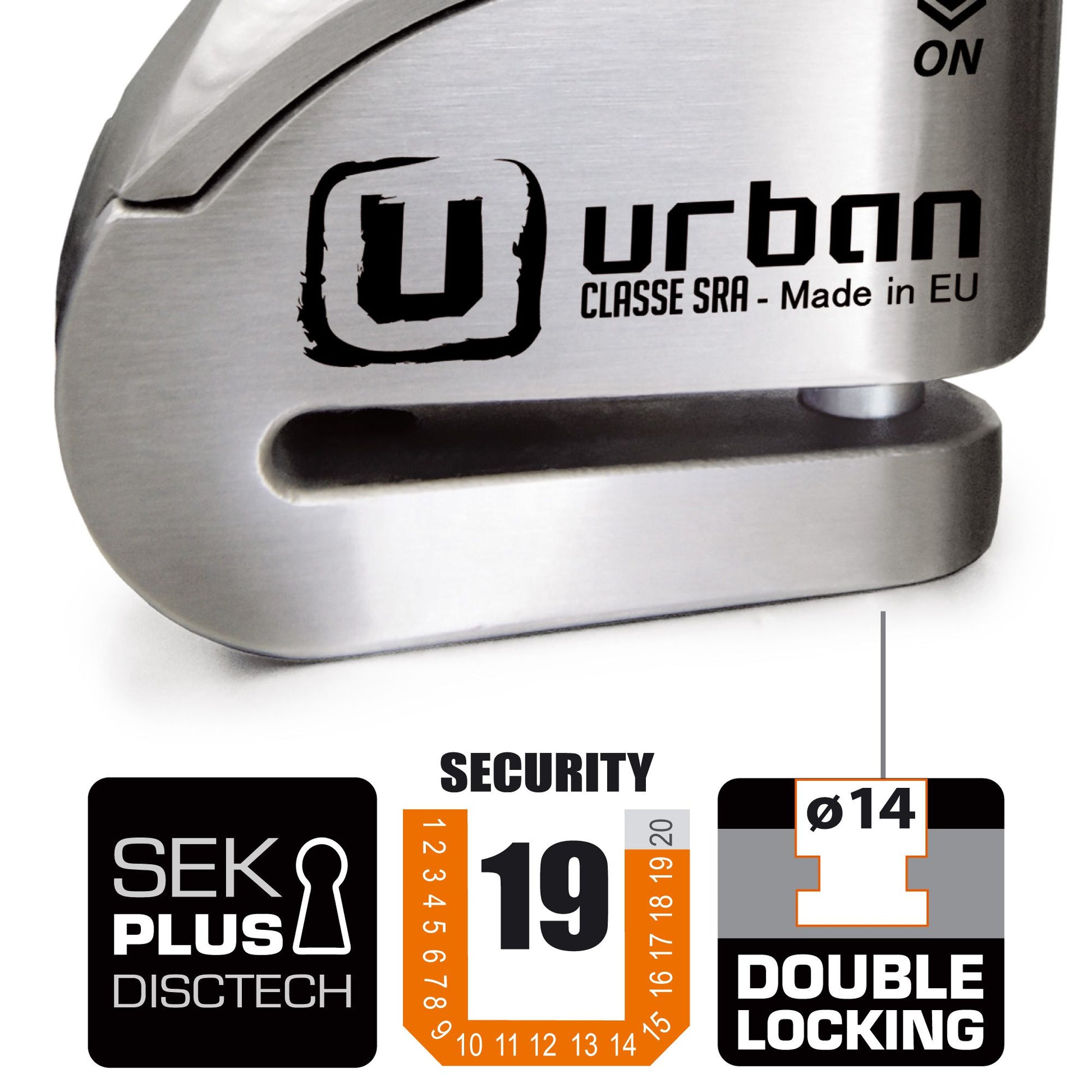 Antirrobo Alarma Moto Urban UR14S - URA Moto