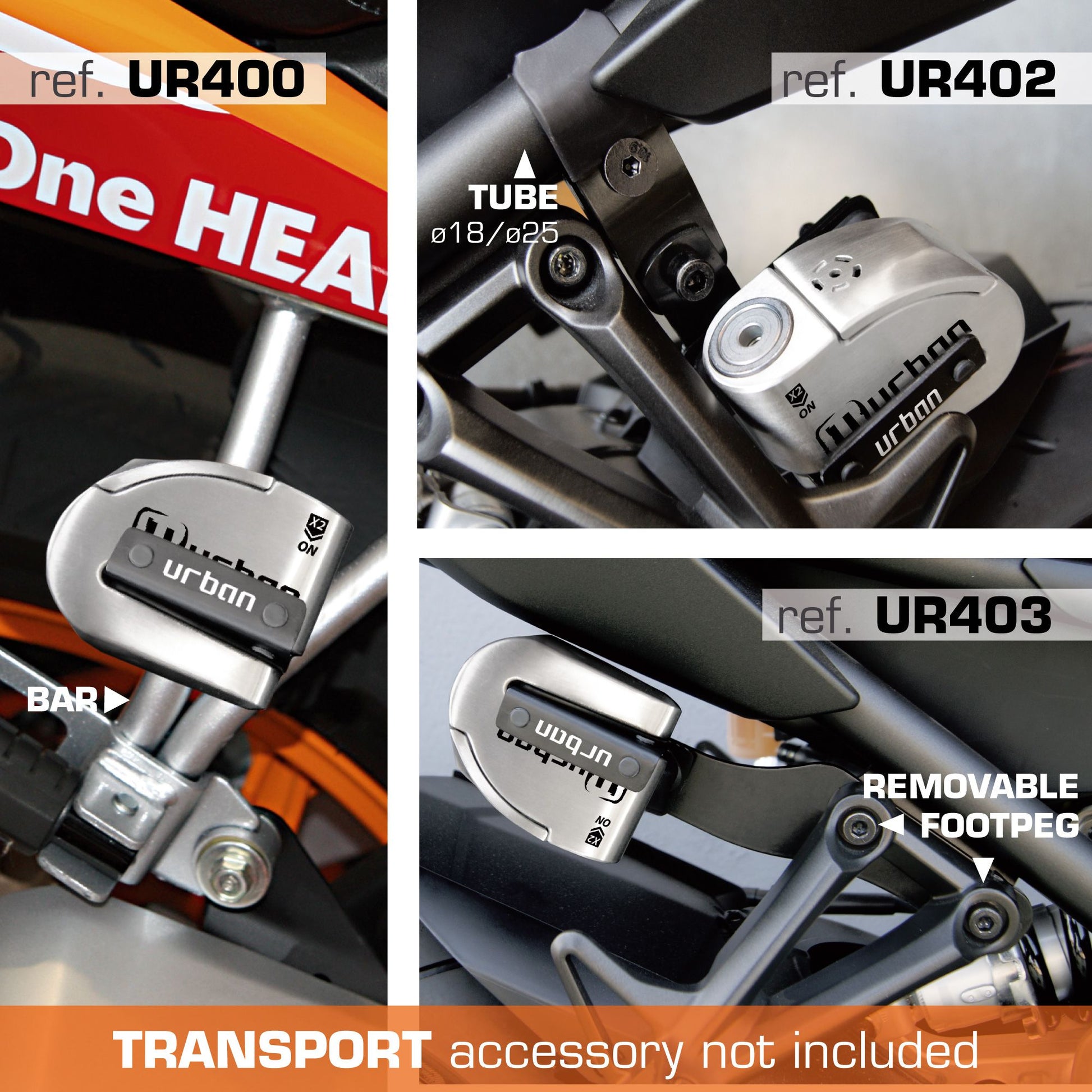 Antirrobo Alarma Moto Urban UR14S - URA Moto