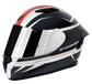 Casco Moto Stormer Integral ZS 601 Star Blanco-Gris-Rojo - URA Moto