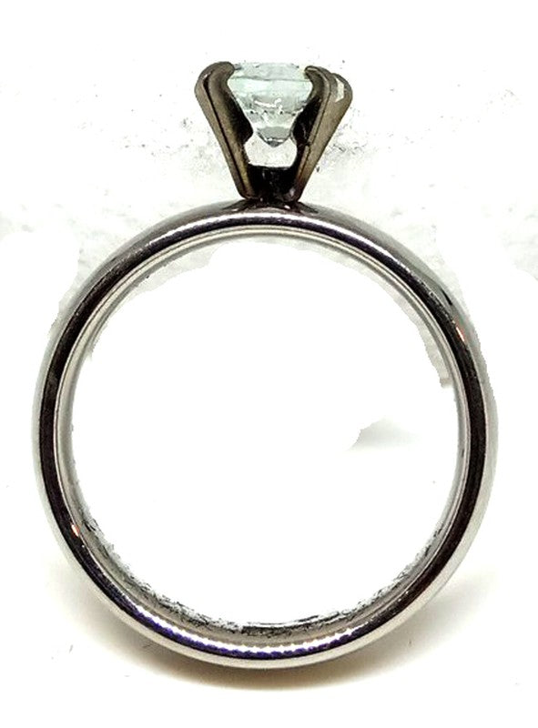 Anillo Acero Alianza con Piedra Zirconita - URA Moto