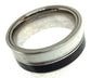 Anillo Acero Alianza Doble color Blanco-Negro Antiestres - URA Moto