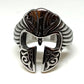 Anillo Acero Casco Espartano con Filigranas - URA Moto