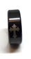 Anillo Acero Cruz medieval Templaria Negro - URA Moto