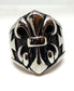 Anillo acero flor de lis - URA Moto