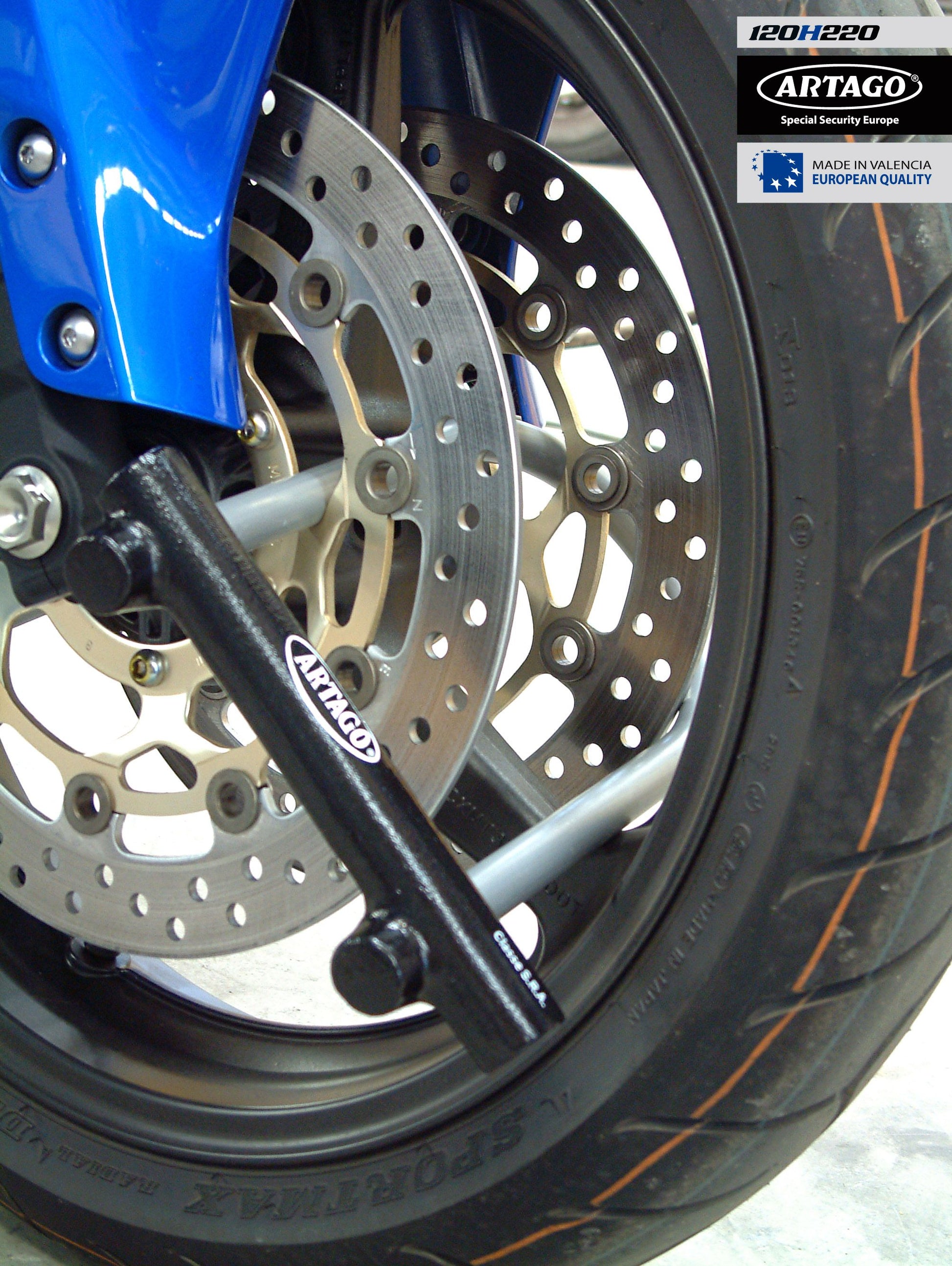 Antirrobo Moto Artago  U 120H220 - URA Moto