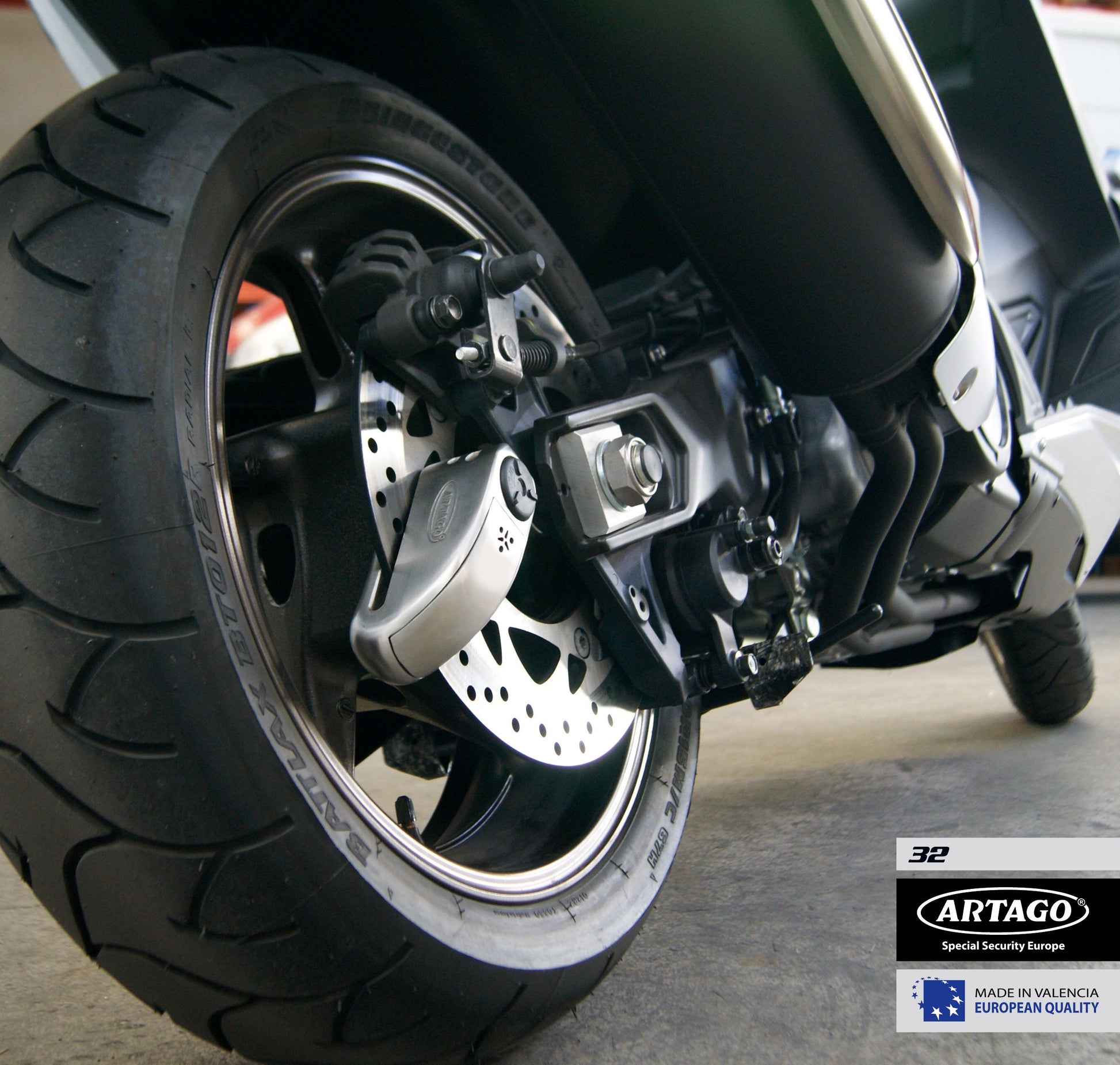 Antirrobo Alarma Disco Moto Artago 32 - URA Moto