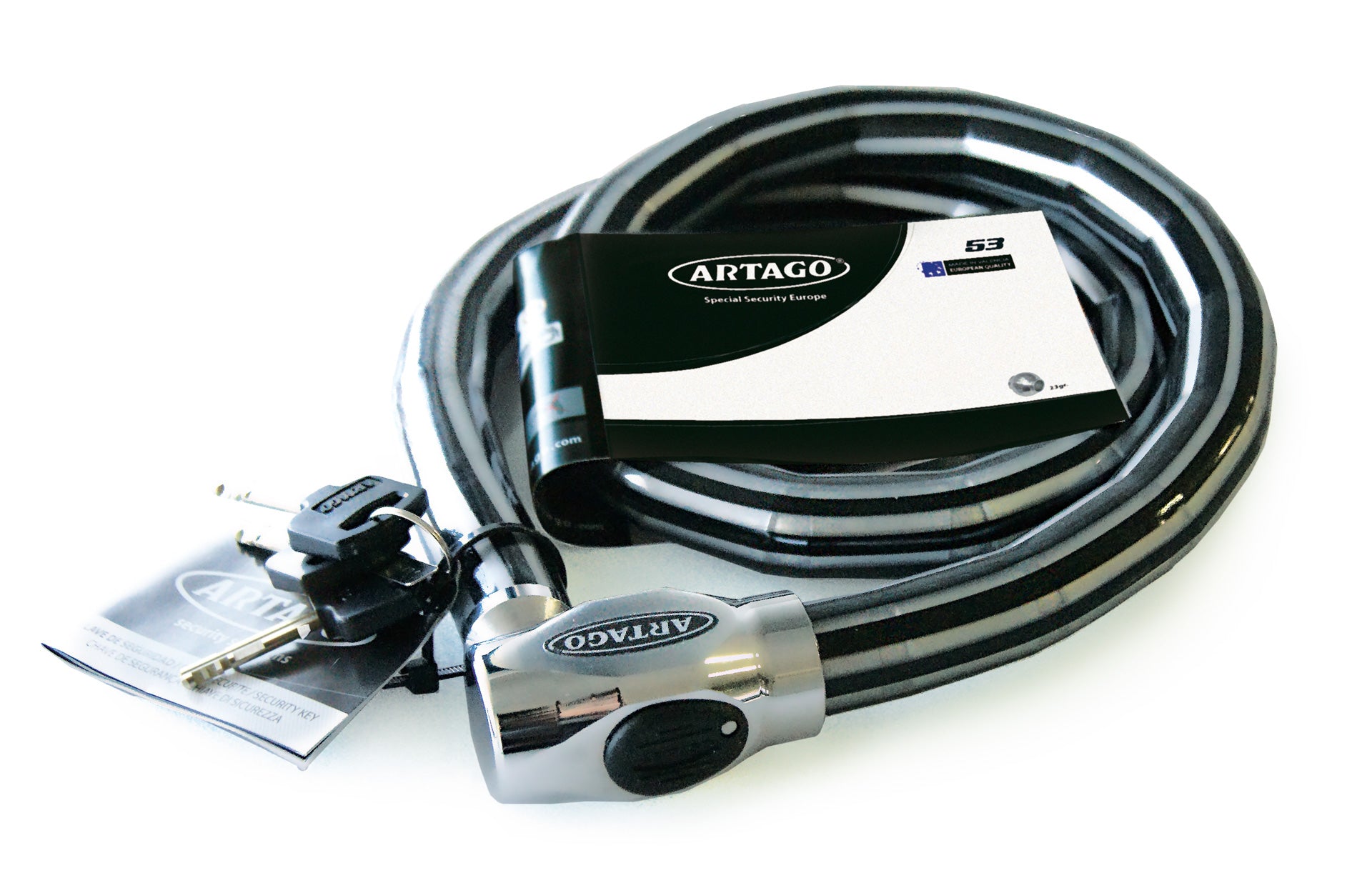 Antirrobo Moto Cadena Aticulada Artago 53.10 - URA Moto