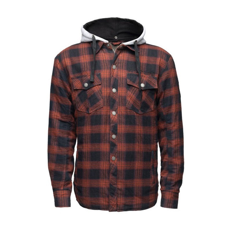 Camisa Kevlar West Coast Choppers Austin Rojo-Negro - URA Moto