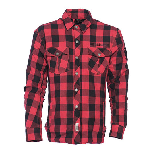 Camisa Kevlar West Coast Choppers Dominator Rojo-Negro - URA Moto