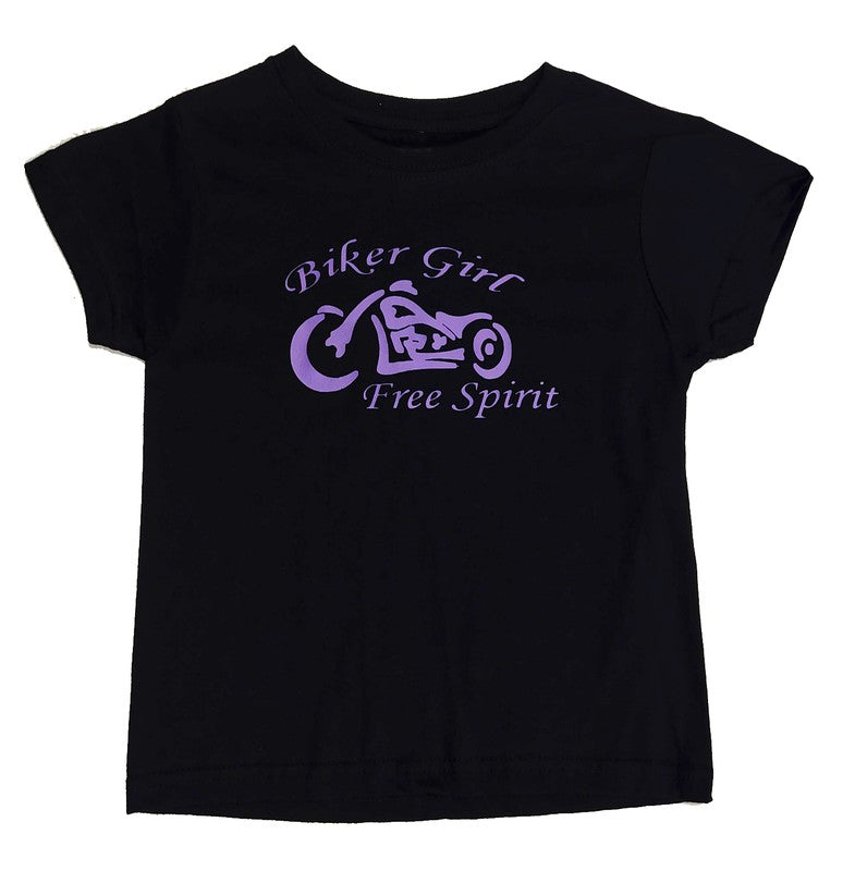 Camiseta Infantil Biker Girl Free Spirit - URA Moto
