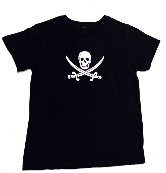 Camiseta Infantil Calavera Pirata - URA Moto