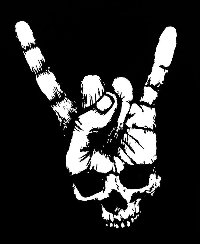 Camiseta manga corta Calavera cuernos - URA Moto