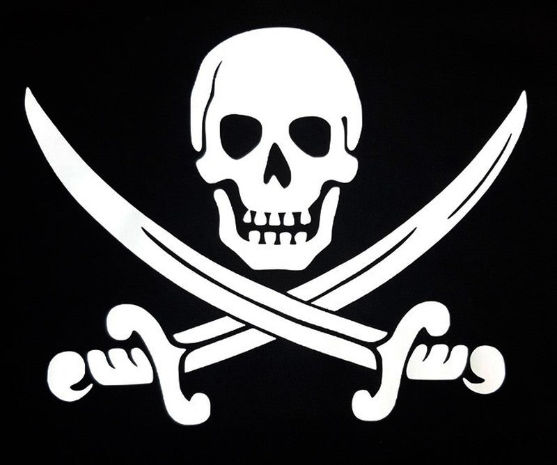 Camiseta manga corta Calavera Pirata - URA Moto