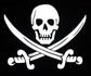 Camiseta manga corta Calavera Pirata - URA Moto