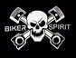 Camiseta manga corta Calavera Pistones Biker Spirit - URA Moto