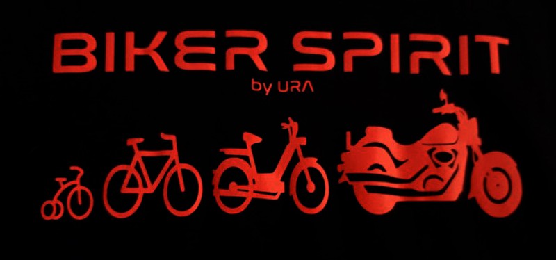 Camiseta manga corta Evolución Motera Biker Spirit - URA Moto