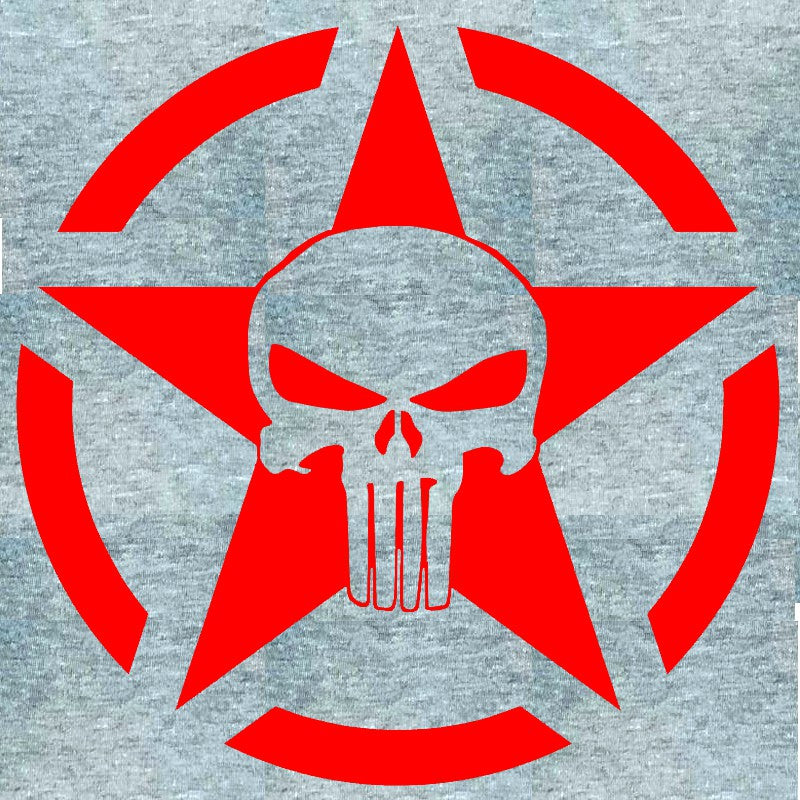 Camiseta manga corta gris Punisher Cruz - URA Moto