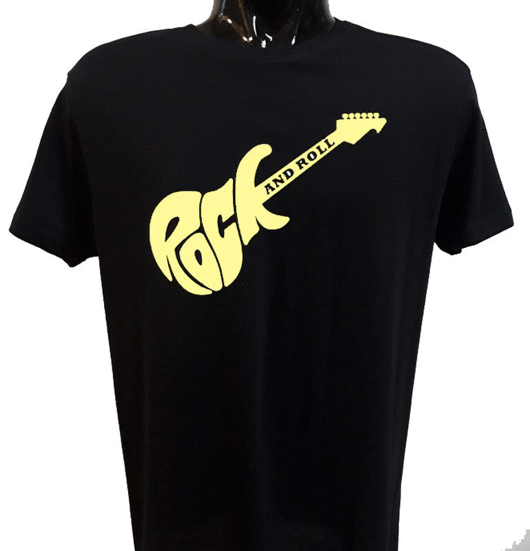 Camiseta manga corta Guitarra Rock'n'Roll - URA Moto
