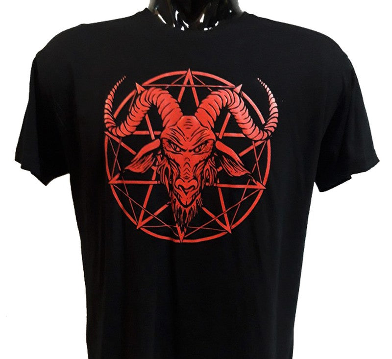 Camiseta manga corta Macho Cabrío Pentagrama - URA Moto