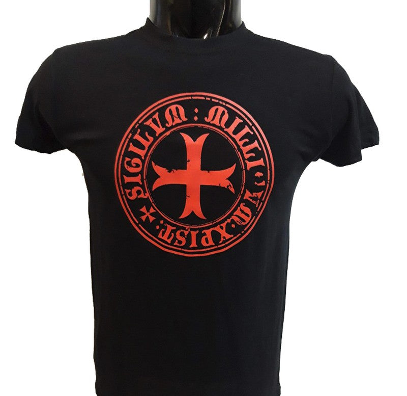 Camiseta manga corta Sello Templario - URA Moto