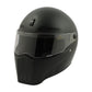 Casco Moto Integral Bandit Alien II Negro Mate - URA Moto