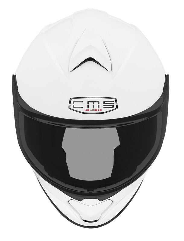 Casco moto Integral CMS GP4 Sport Artic White - URA Moto