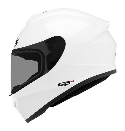 Casco moto Integral CMS GP4 Sport Artic White - URA Moto