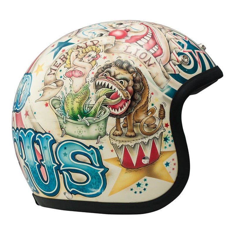 Casco Moto Jet DMD Vintage Circus - URA Moto