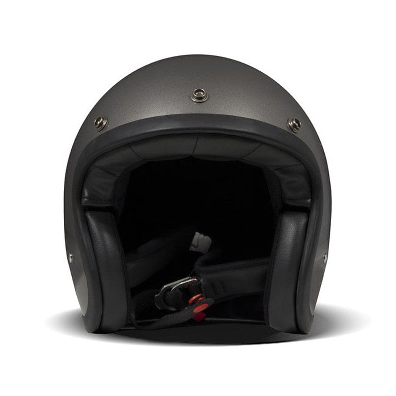 Casco Moto Jet DMD Vintage Gloss Grey - URA Moto