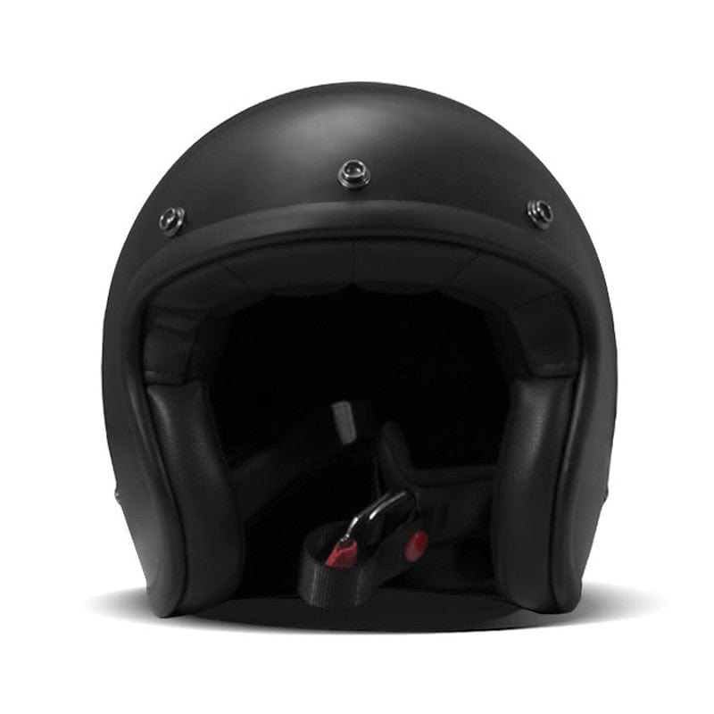 Casco Moto Jet DMD Vintage Solid Black - URA Moto
