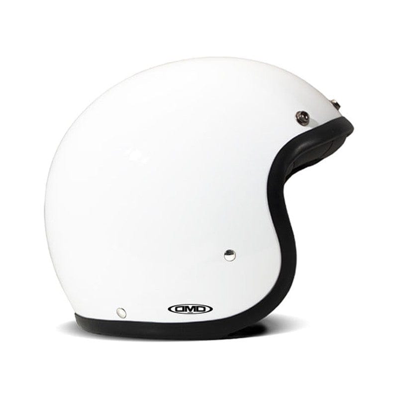 Casco Moto Jet DMD Vintage Solid White - URA Moto