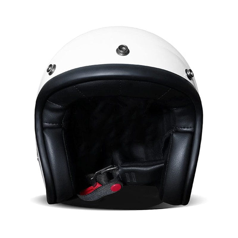Casco Moto Jet DMD Vintage Solid White - URA Moto