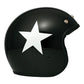 Casco Moto Jet DMD Vintage White Star Black - URA Moto